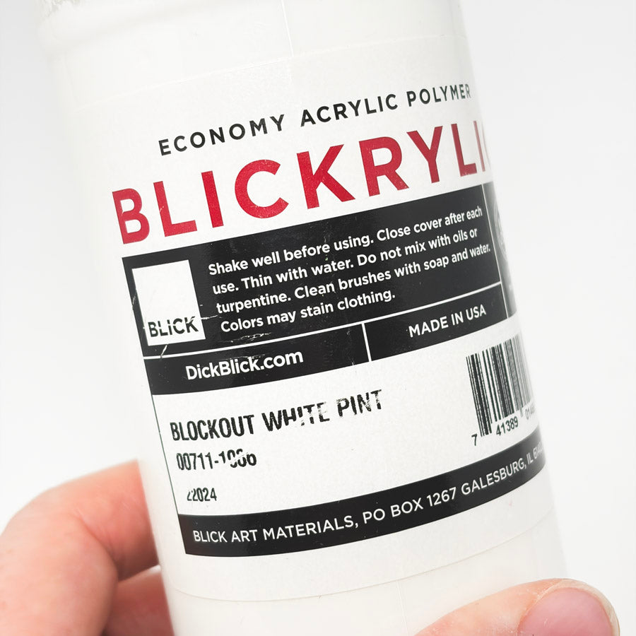 Blickrylic Blockout White Acrylic Polymer