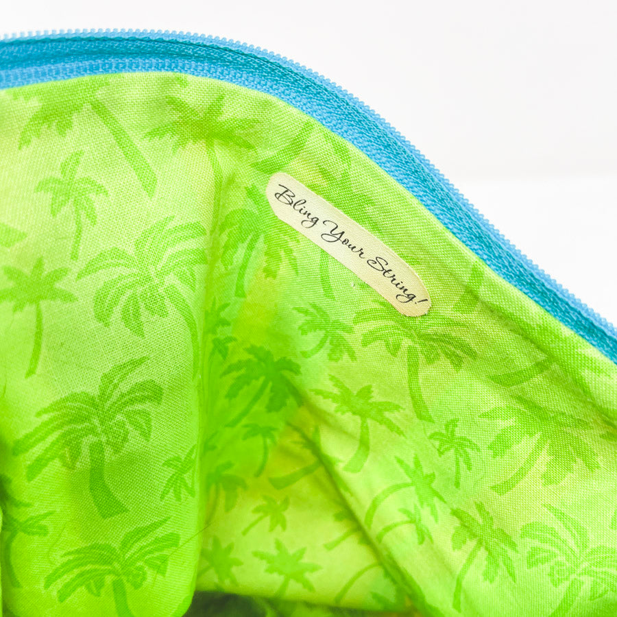 Bling Your String Bright Stripes Zippered Project Bag