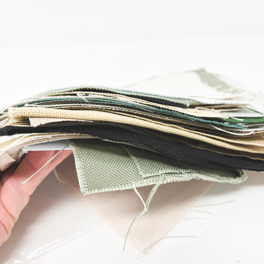 Big Bundle of Asst. Color Linen & Aida Cross Stitch Fabrics - Small Cuts