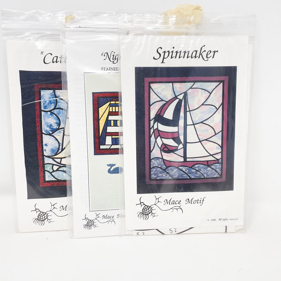 Mace Motif Stained Glass Quilt Patterns - Pick a Design