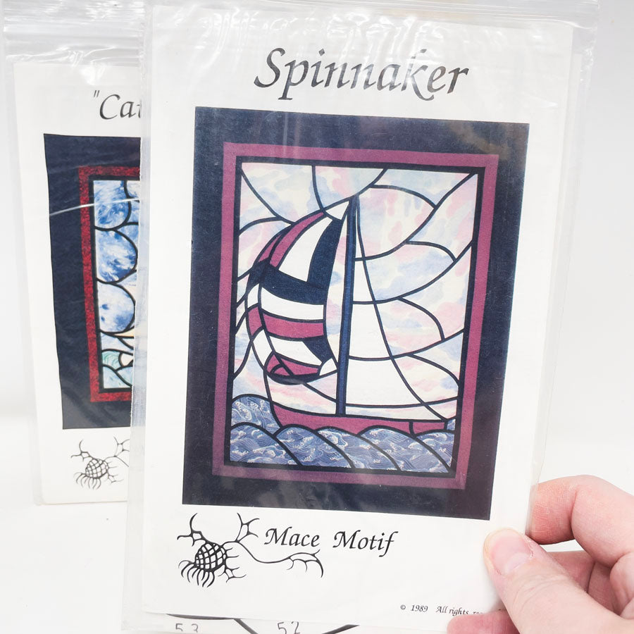 Mace Motif Stained Glass Quilt Patterns - Pick a Design