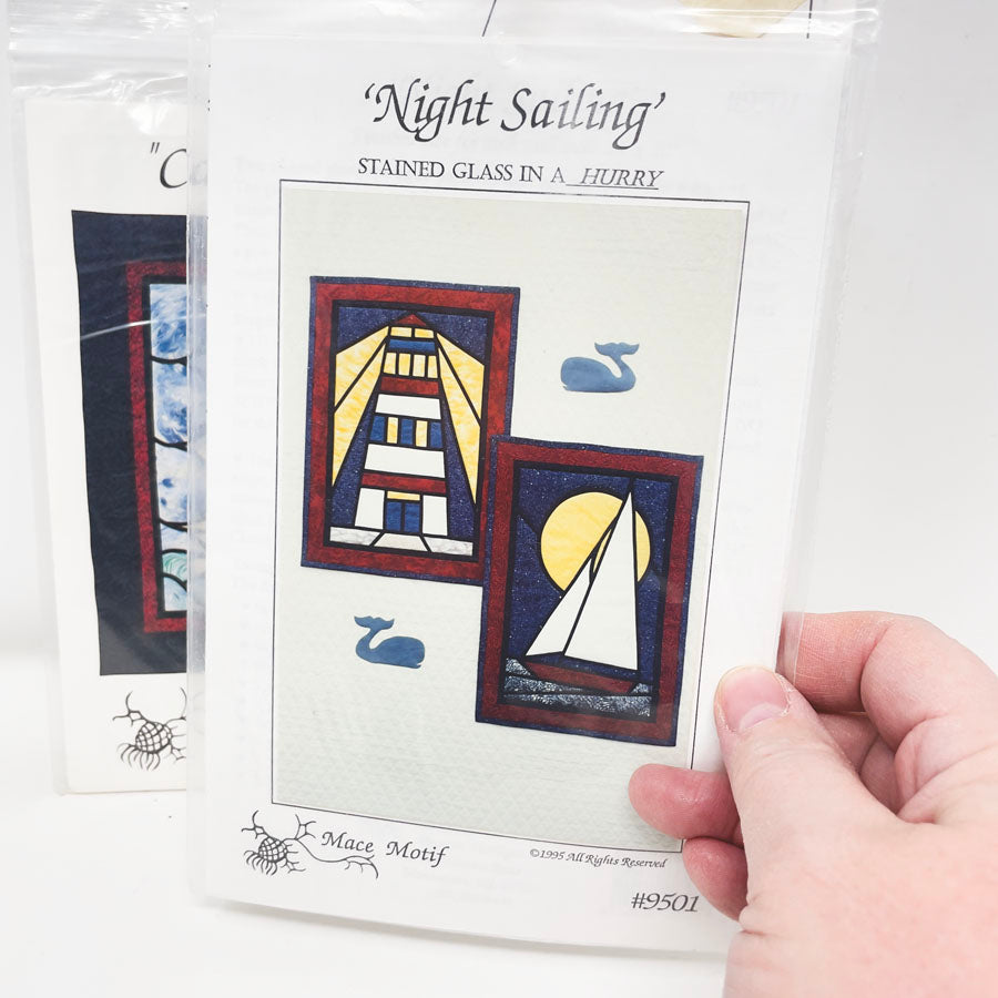 Mace Motif Stained Glass Quilt Patterns - Pick a Design