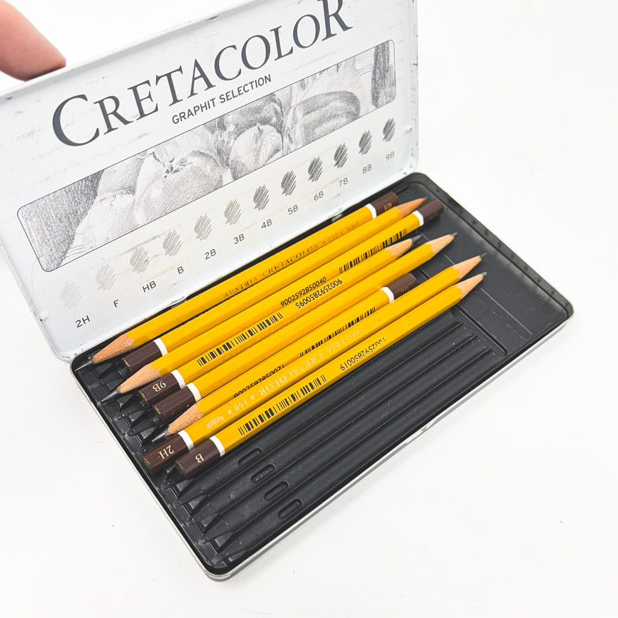 Cretacolor Graphite Selection Drawing Pencils (8)