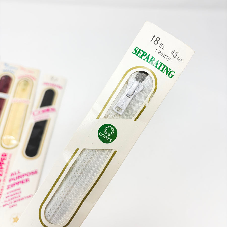 Coats Zippers - Pick a Style