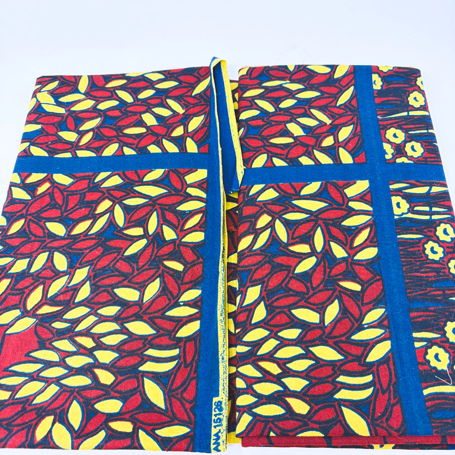 46" x 26" Dark Stained Glass Style Fabric