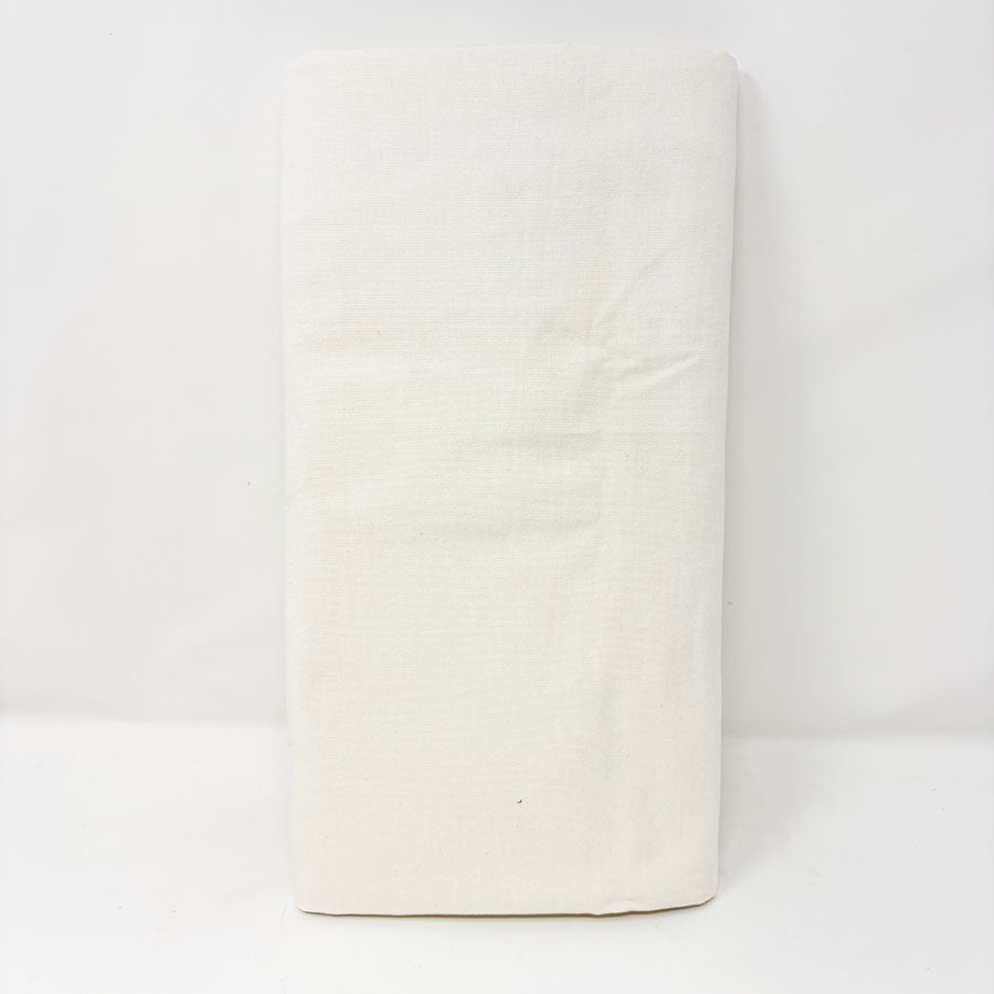 34" x 1.5 yds Natural White Lightweight Duck Cloth Style Fabric