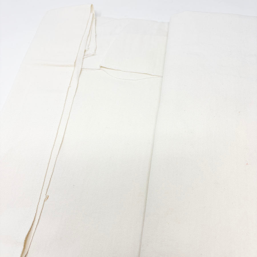 34" x 1.5 yds Natural White Lightweight Duck Cloth Style Fabric