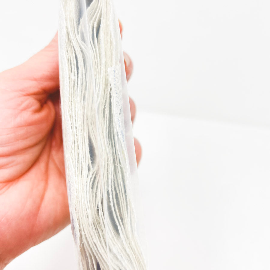 Cream and Blue Scallop Edge Lace- 5 yards, 2.75" wide