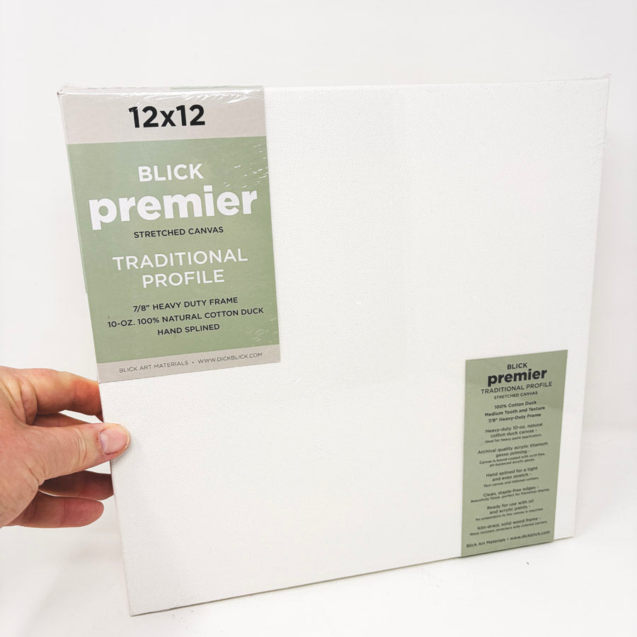 12" x 12" Blick Premier Stretched Canvas