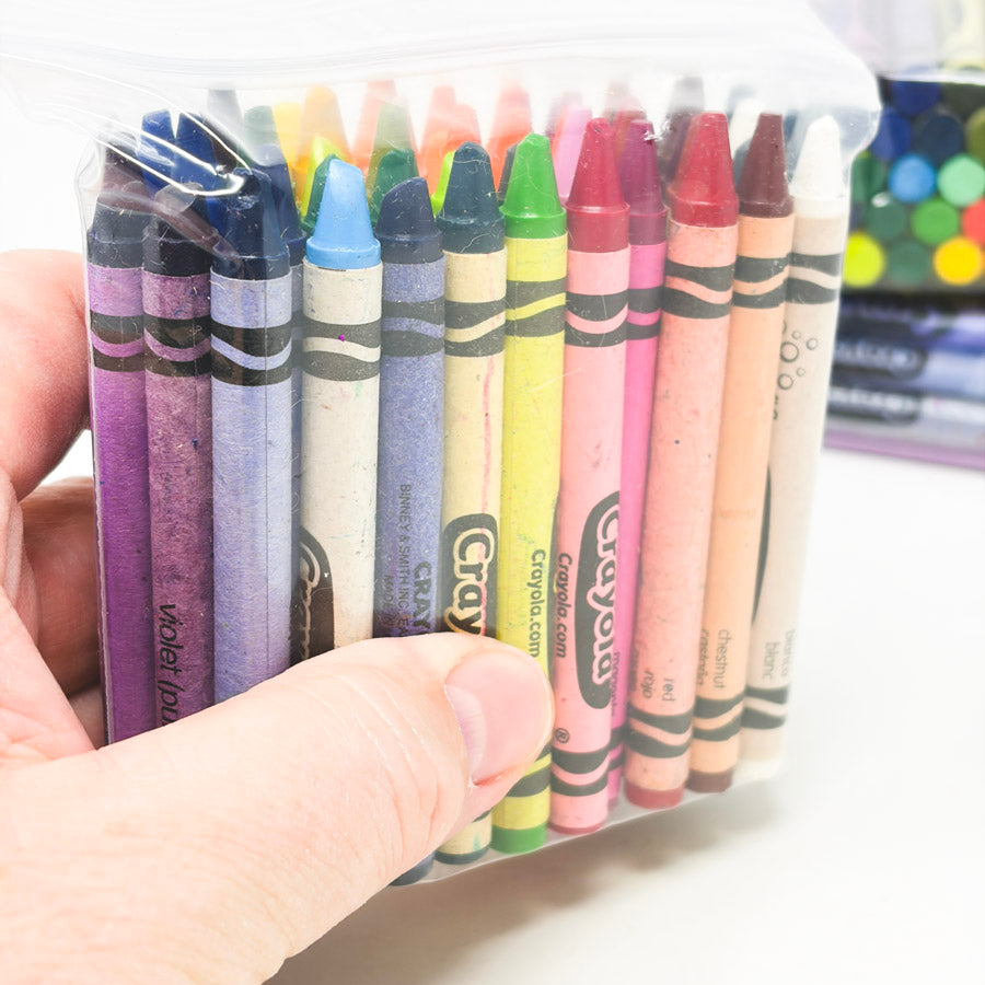 Rainbow Bag of 53 Like New Crayons