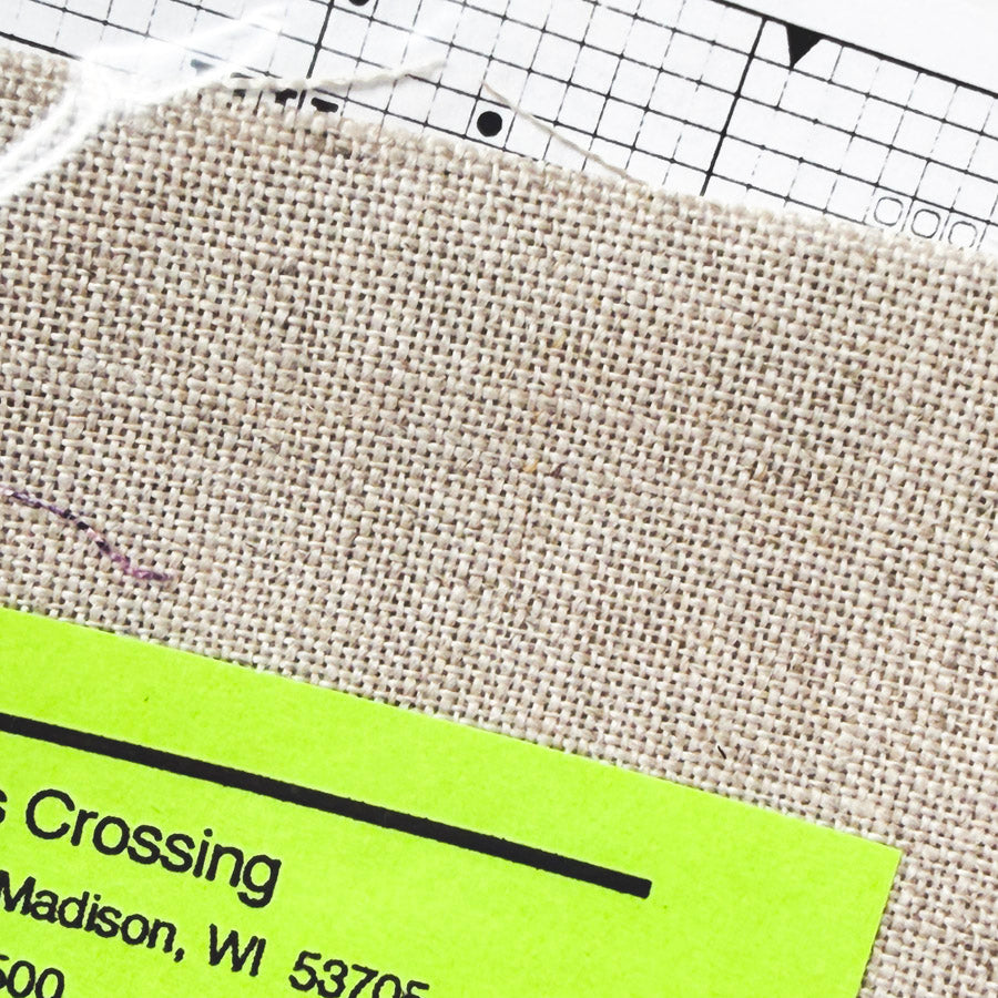 32 Count Natural Belfast Linen Fabric – 9" x 9"