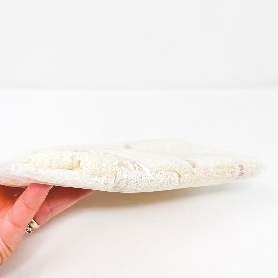 Bundle of Cream Lace & One with Pink Stripe