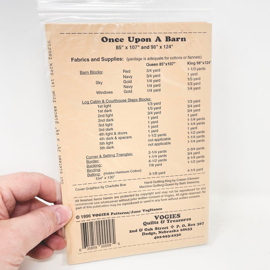 Once Upon a Barn Quilt Pattern