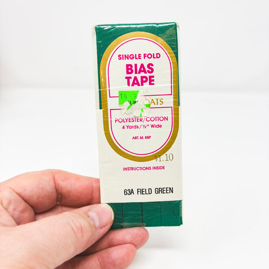 Coats Green Single Fold Bias Tape