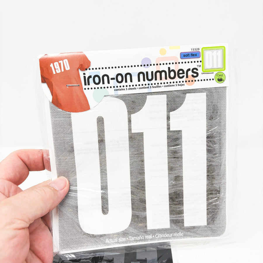 Iron-On Numbers and Letters