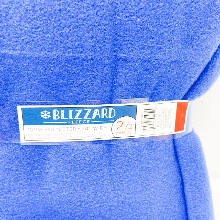 2.5 Yards Blue Fleece Fabric