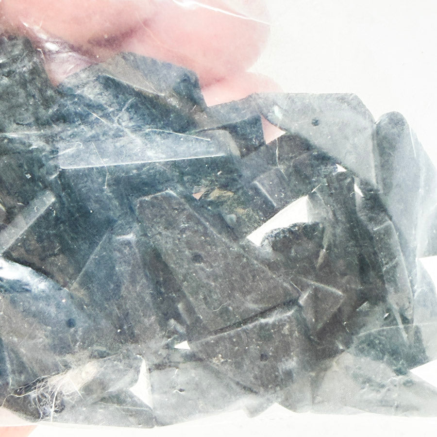 Black Stone Irregular Shaped Beads
