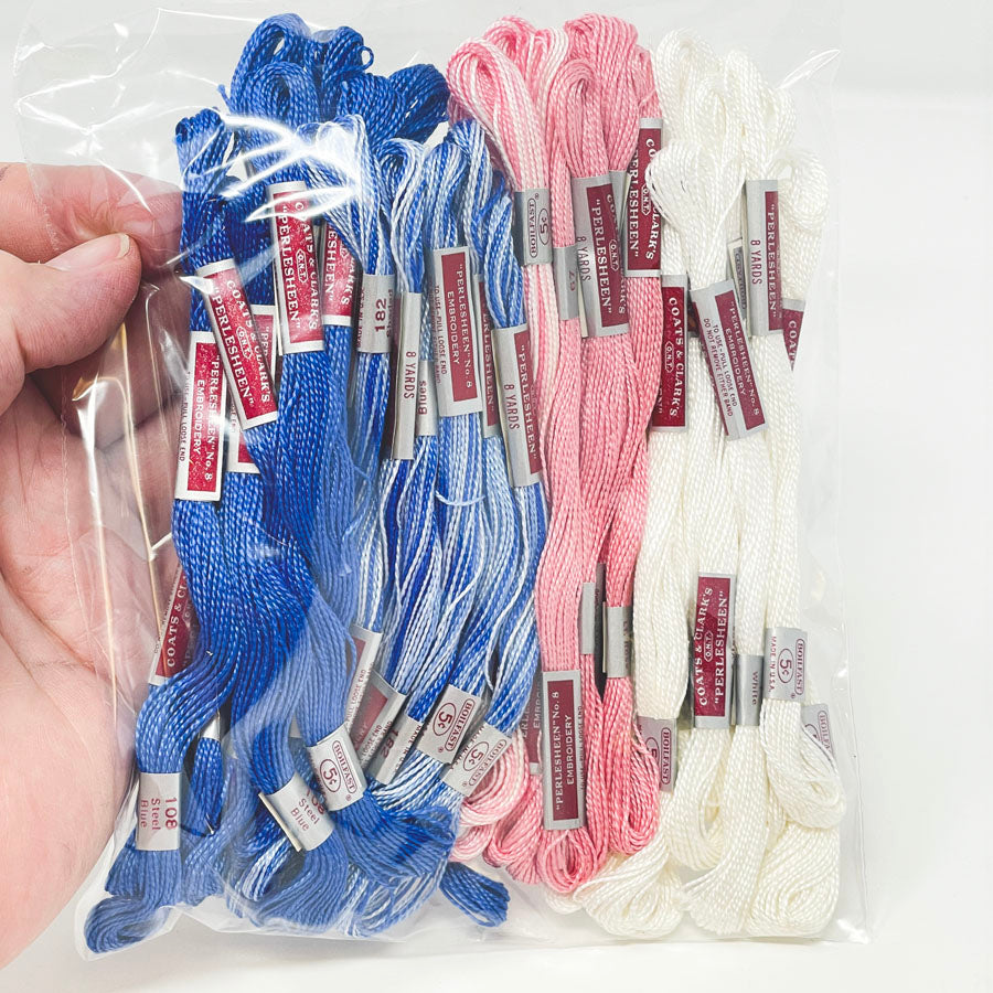 Bundle of Coats & Clark Perlesheen Embroidery Floss
