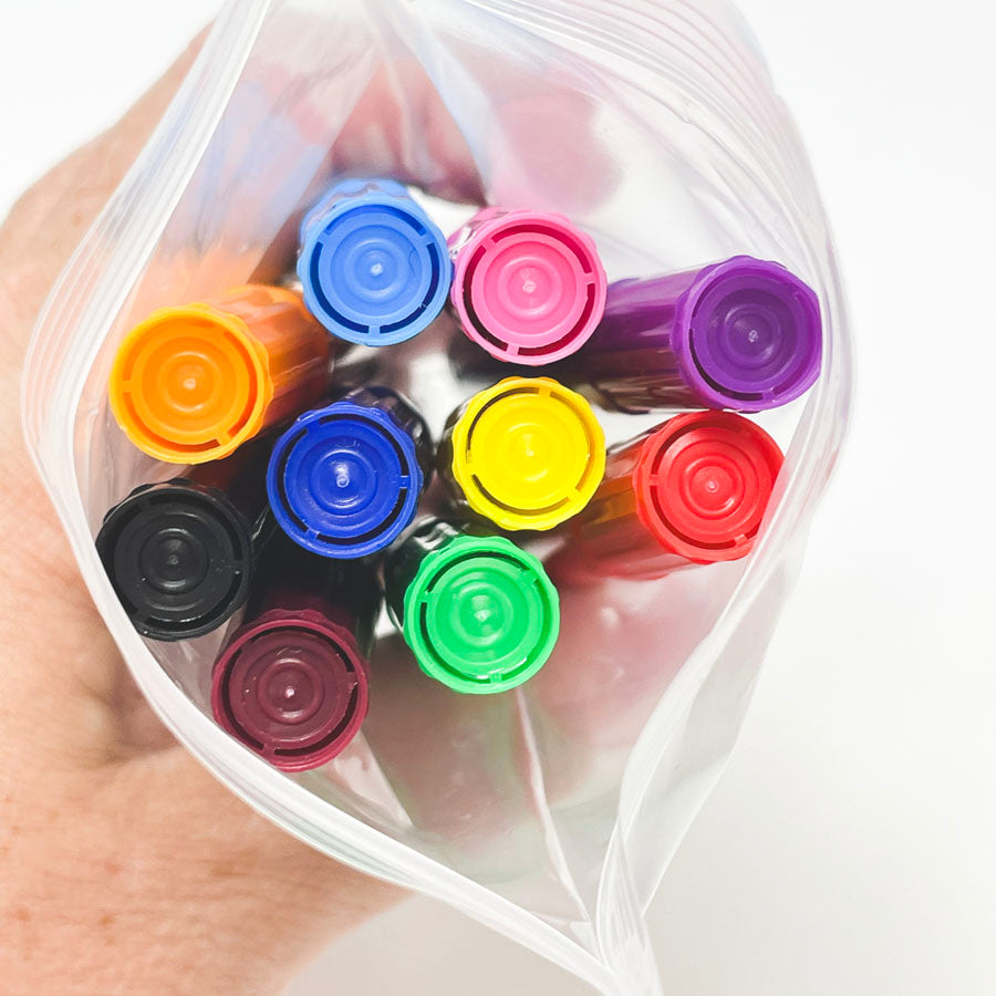 10 Broad Tip Markers