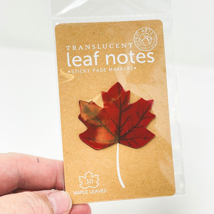 Hero Arts Translucent Leaf Notes