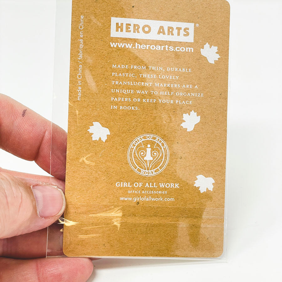 Hero Arts Translucent Leaf Notes