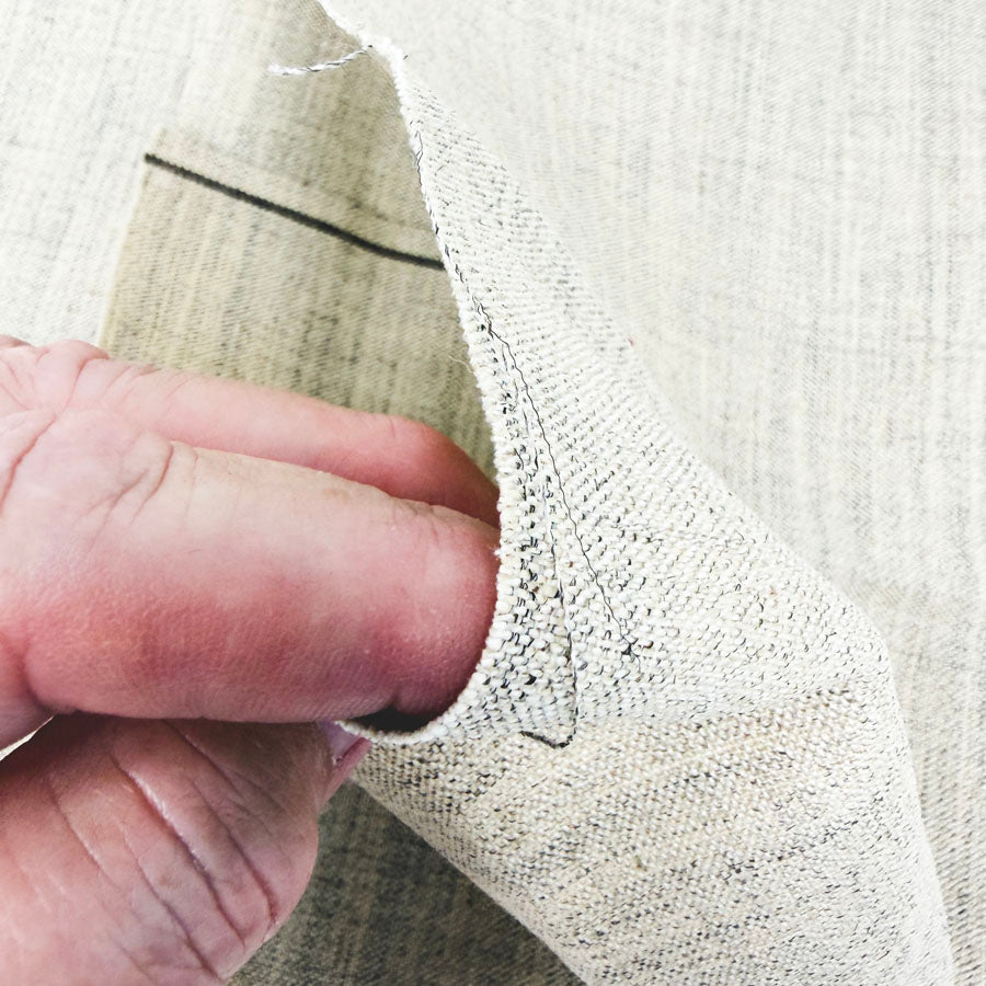 25" x 58" Stiff/Rough Weave Tan Fabric
