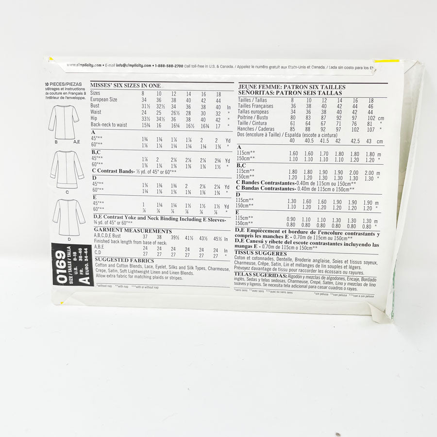 0169 Top Pattern (8-18) - New Look - 2012