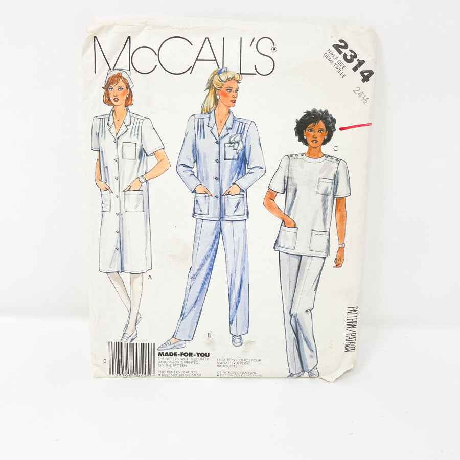 2314 Uniform Pattern (24.5) - McCall's - 2012 - 1985