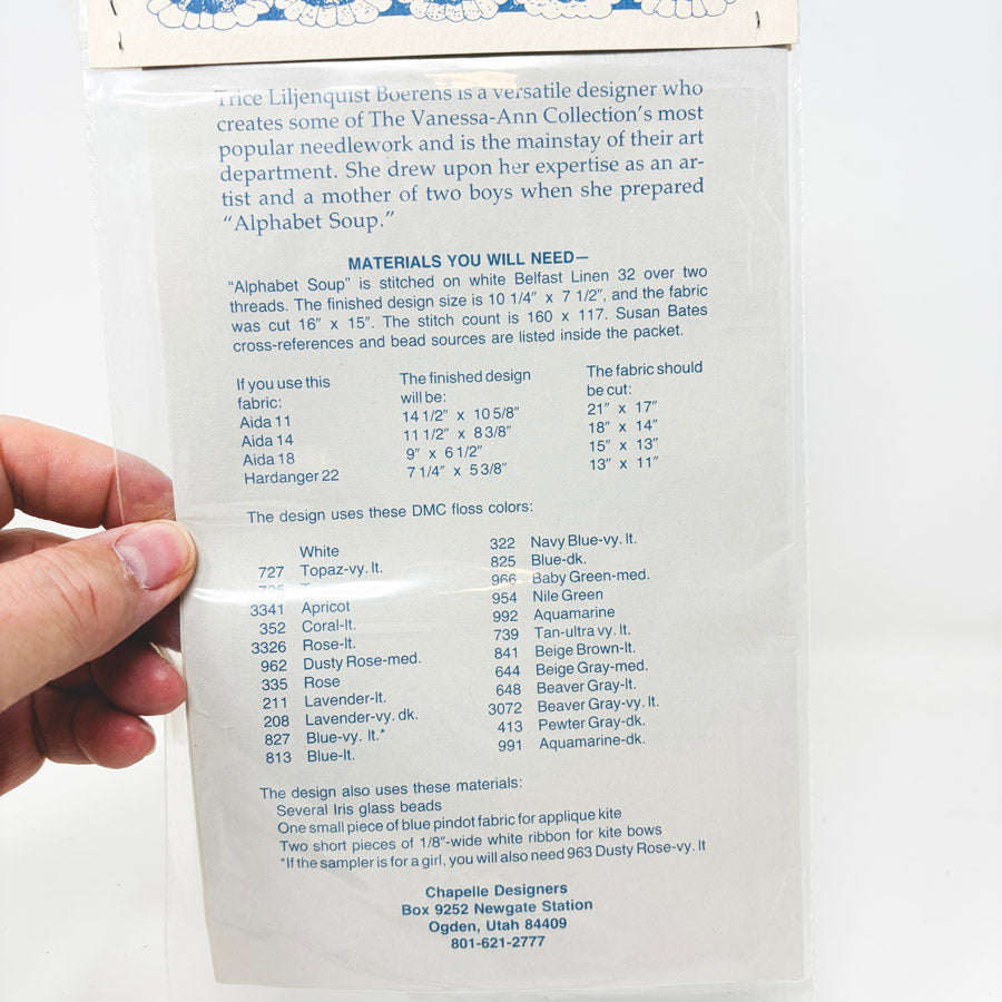 Alphabet Soup – The Vanessa-Ann Collection Cross Stitch Pattern