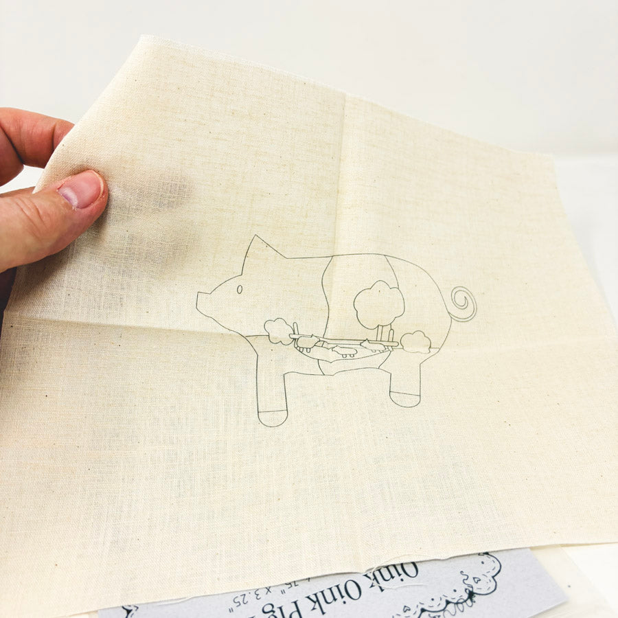 Myrtle Grace Motifs Oink Oink Pig Pen Embroidery Kit