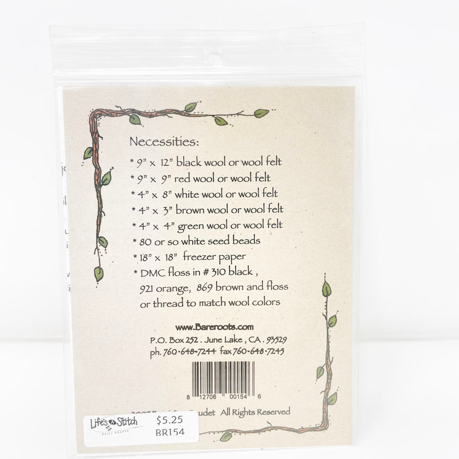 #154 Snowman Candle Mat Sewing Pattern by Bareroots