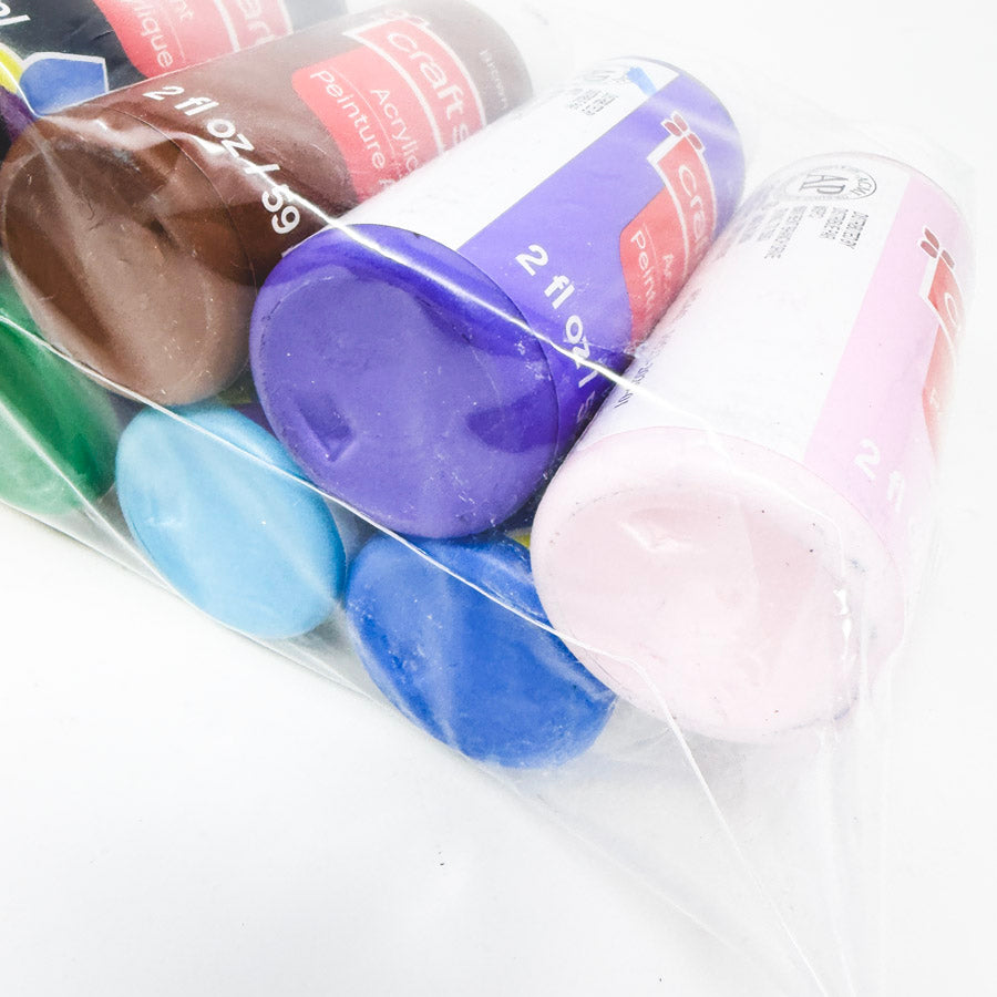 10 pc Rainbow Colors Craftsmart Acrylic Paint