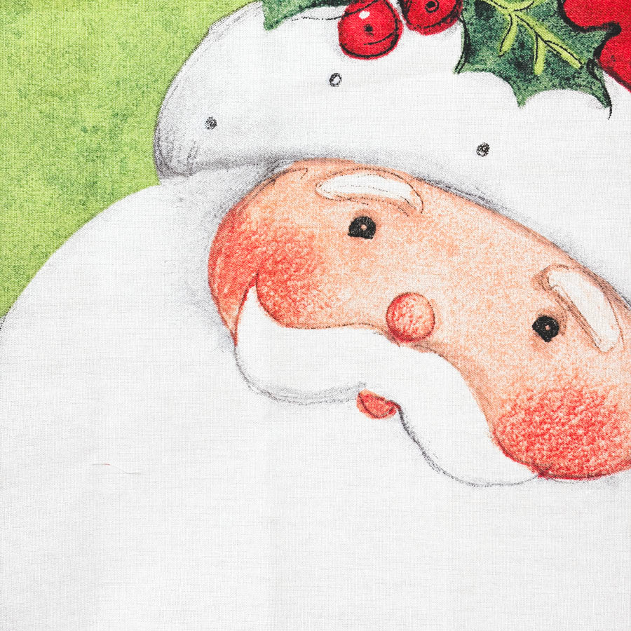 36" x 45" Swirl Santa Fabric Panel by Susan Winget