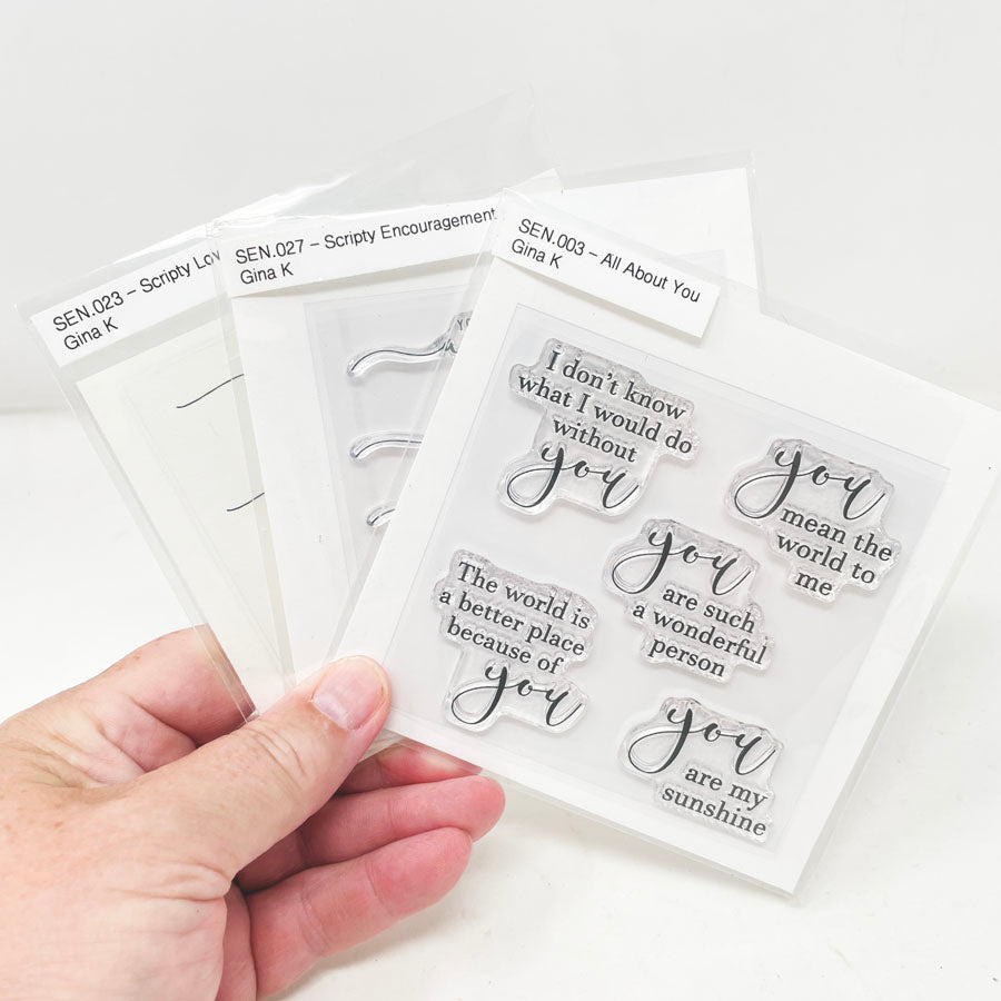 Gina K Small Clear Stamps - Pick a Design