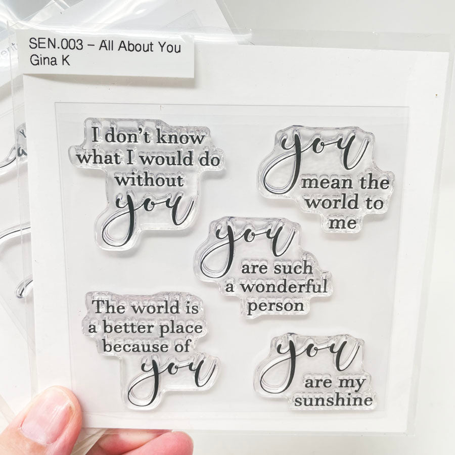Gina K Small Clear Stamps - Pick a Design