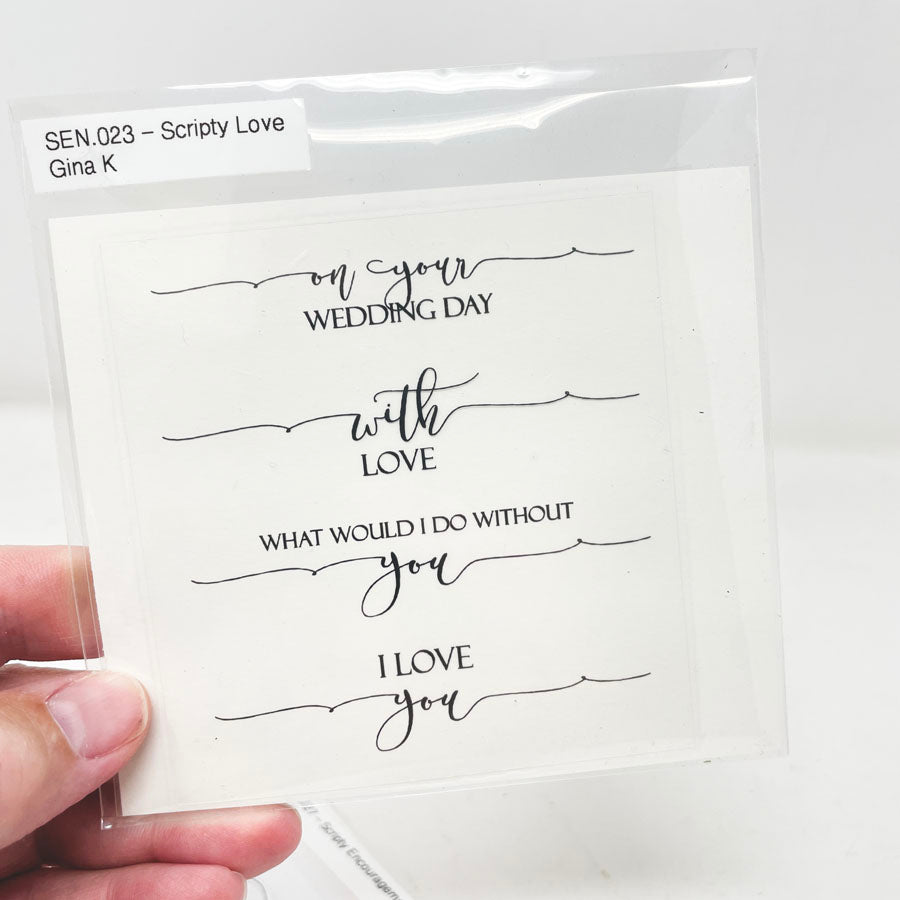 Gina K Small Clear Stamps - Pick a Design