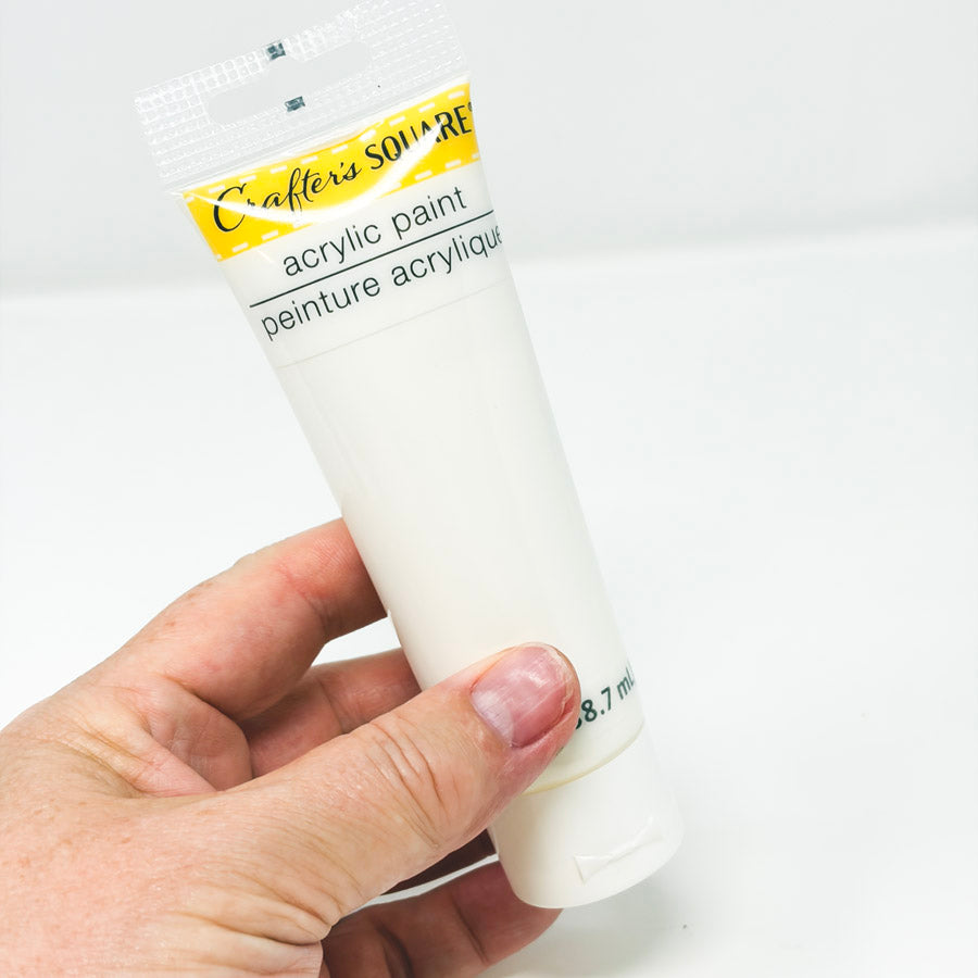 3 oz Crafter's Square White Acrylic Paint