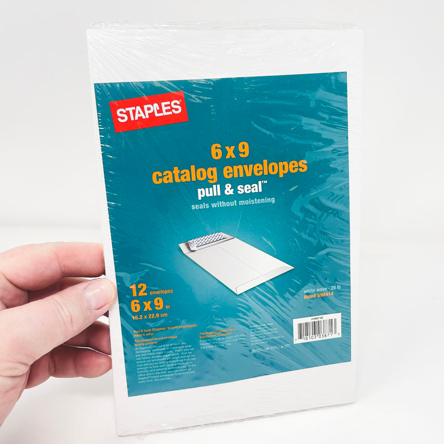 Staples 6" x 9" Catalog Envelopes Hello Art Hatchery