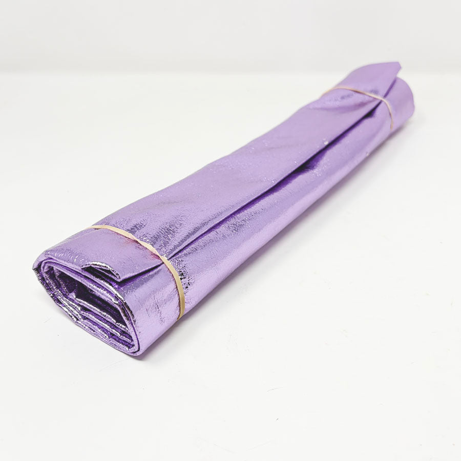 18" x 52" Purple Metallic Faux Leather
