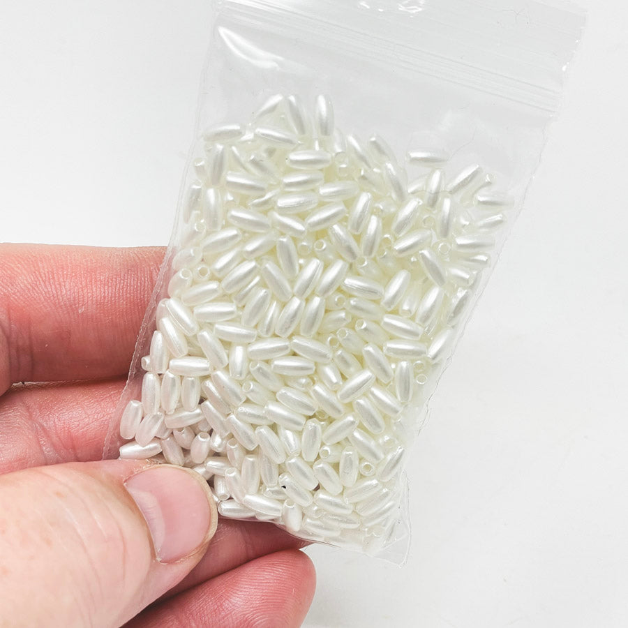 Seed Beads--Oval/Iridescent
