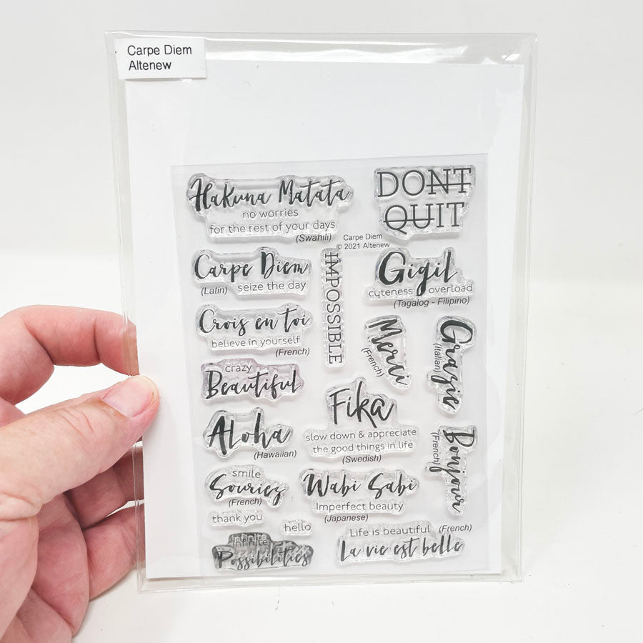 Carpe Diem Clear Stamps by Altenew