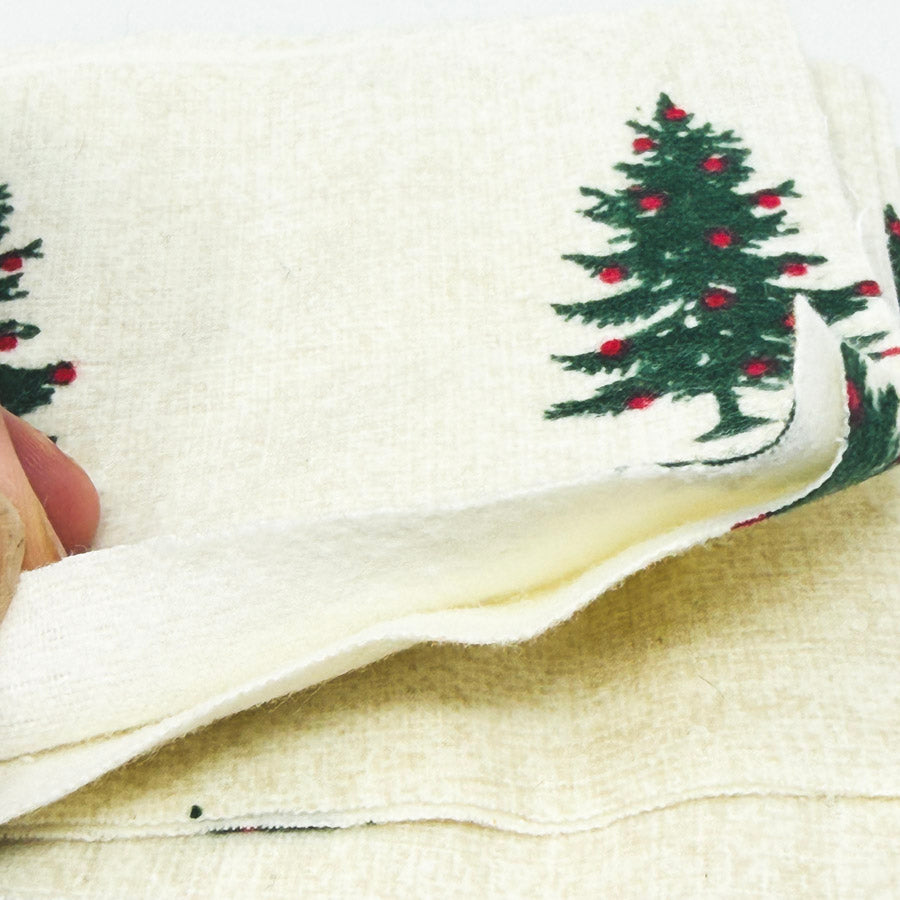 Rustic Pine Print Flannel – 4" Fabric Squares Bundle
