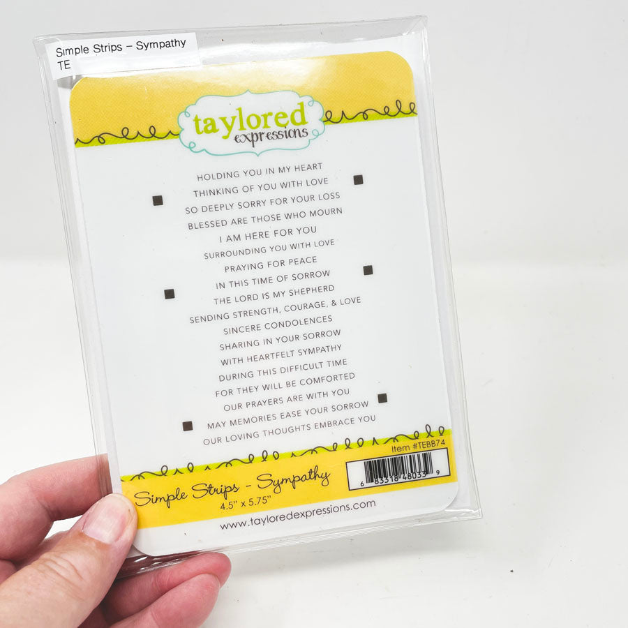 Simple Srtips - Cling Stamps by Taylored Expressions - Pick a Design
