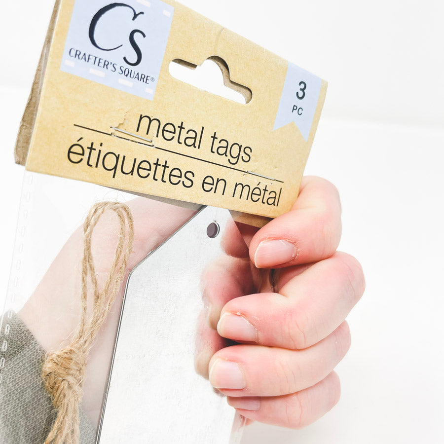 Crafters Square Three Metal Tags (1)