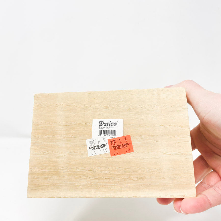 Small Wood Chest with Handle