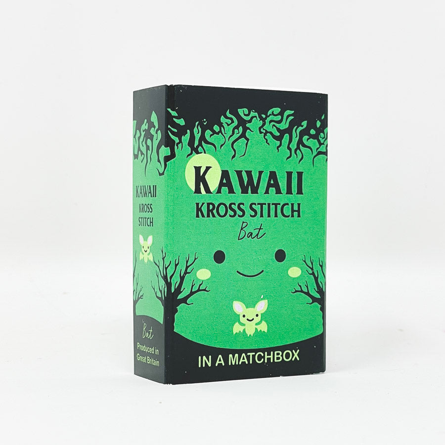 NEW // Halloween Kawaii Mini Cross Stitch Kit in a Matchbox