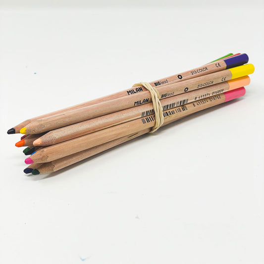 Milan Big Lead Color Pencil 12 Set