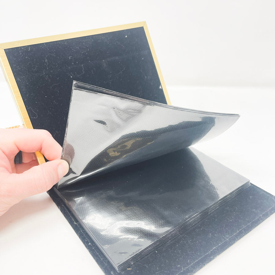 Photo Album with Gold Frame Cover for 4x6 Photos