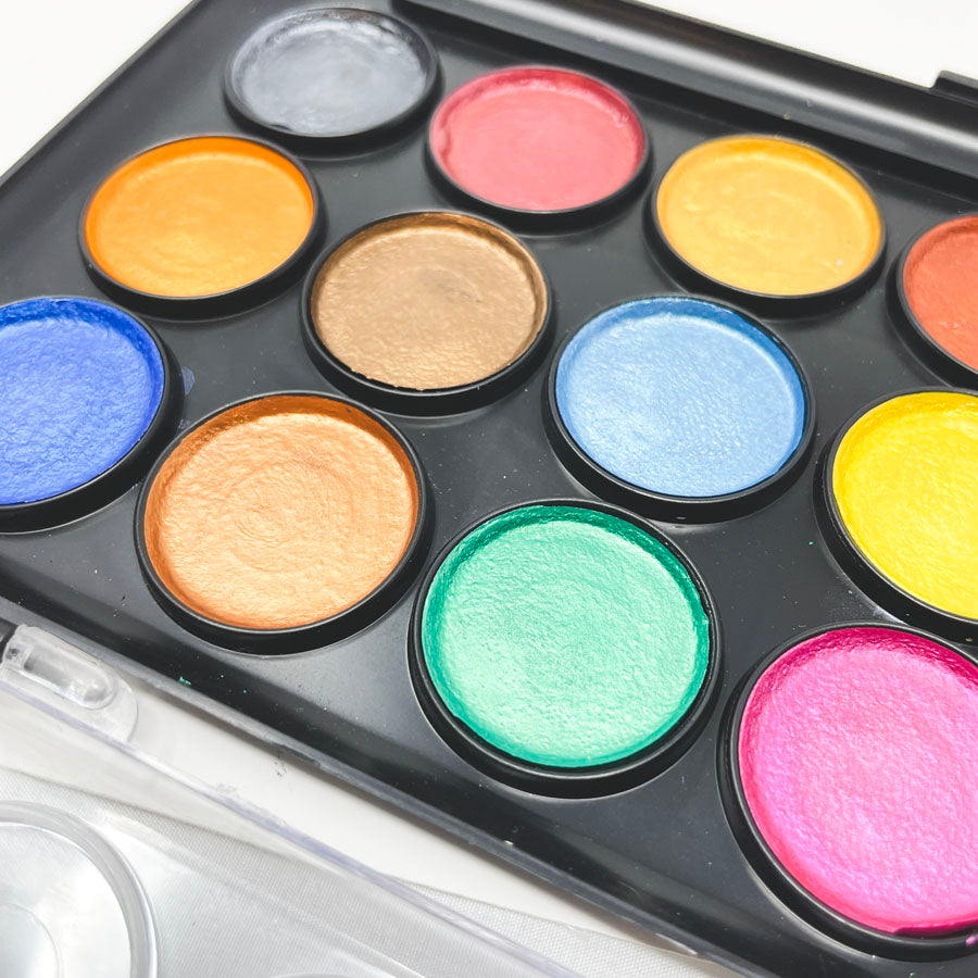 Yasutomo Pan Metallic Watercolor Set - 21 Color