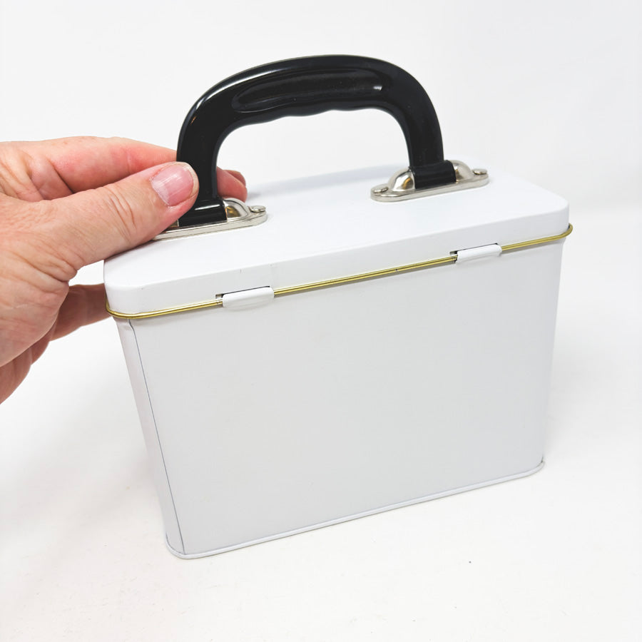 White Lunch Box Tin